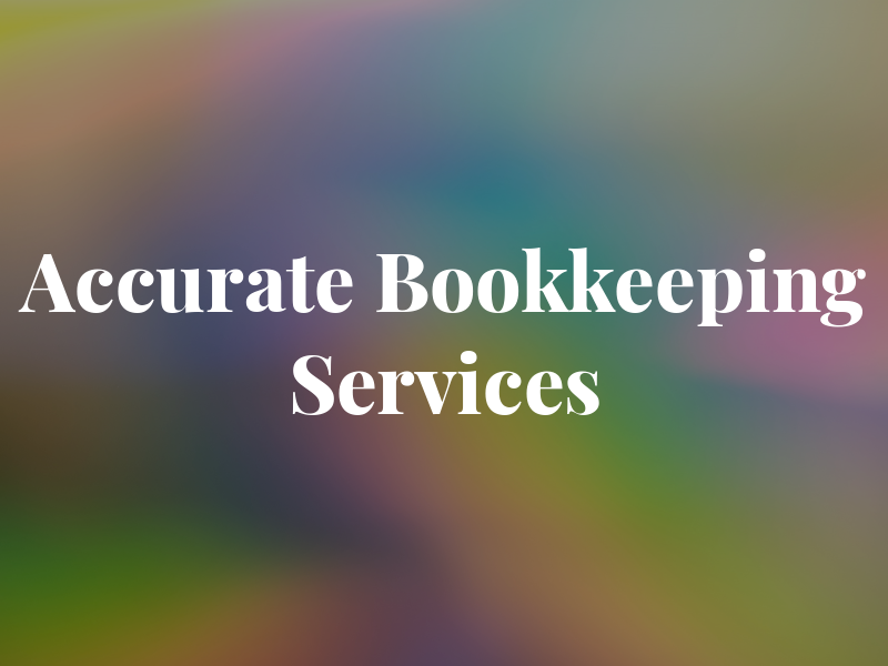 Accurate Bookkeeping Services