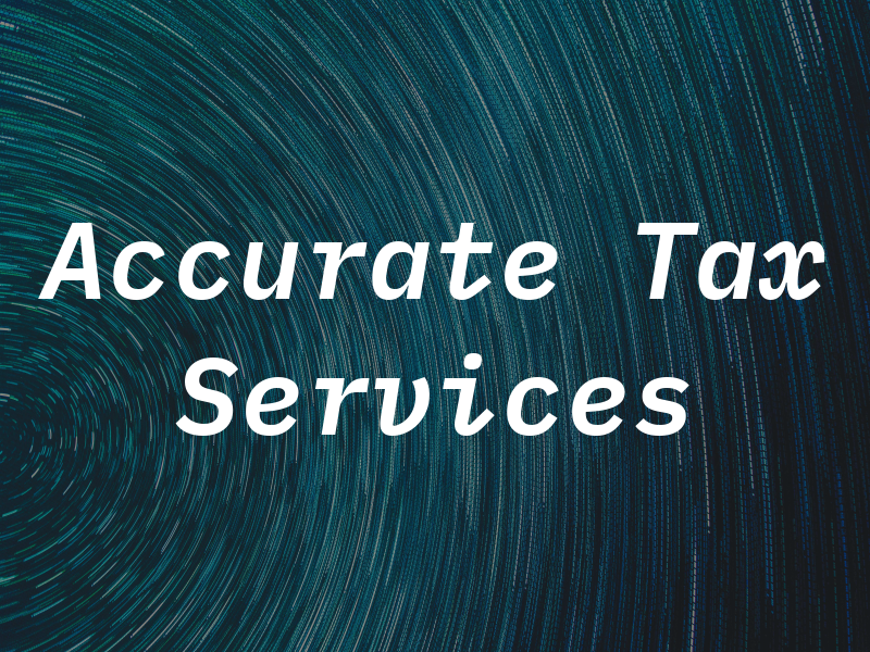 Accurate Tax Services