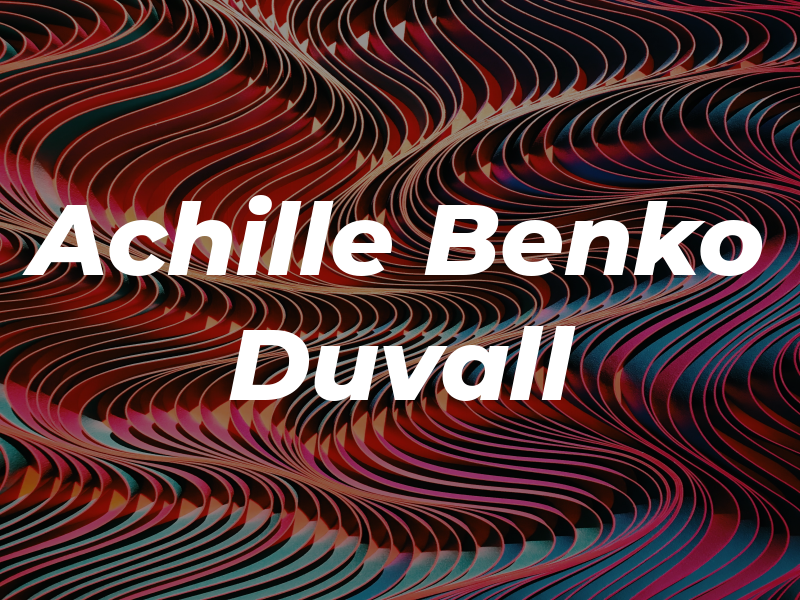 Achille Benko & Duvall