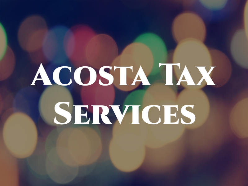 Acosta Tax Services
