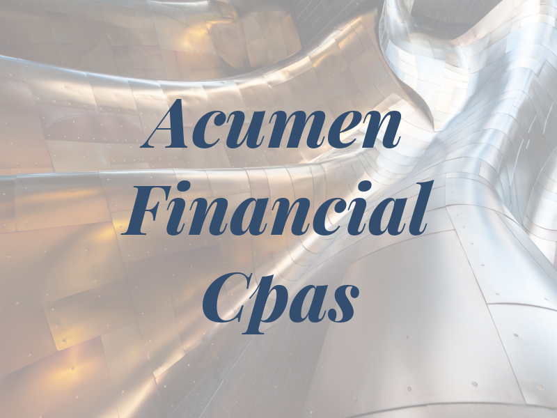 Acumen Financial Cpas