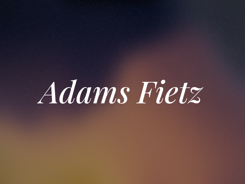 Adams Fietz