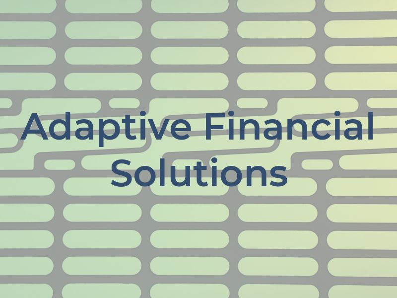 Adaptive Financial Solutions