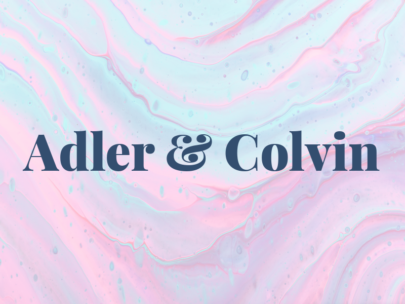 Adler & Colvin