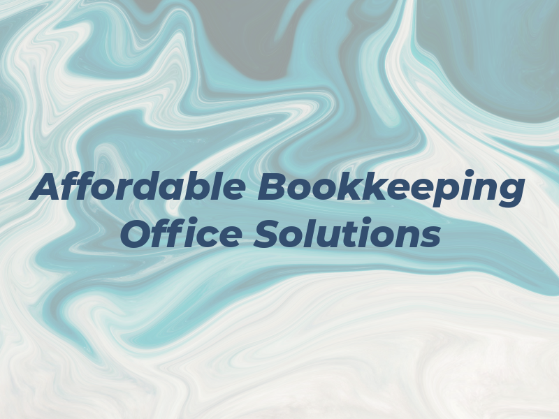 Affordable Bookkeeping & Office Solutions