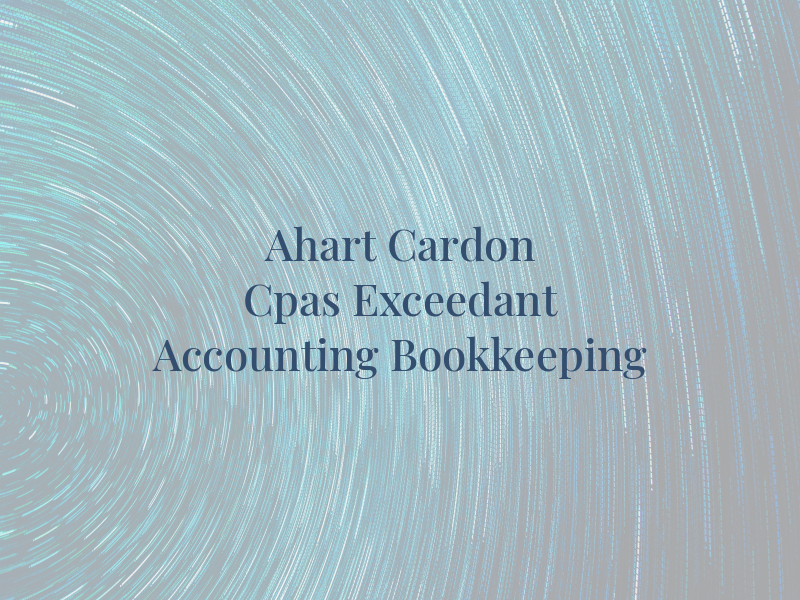 Ahart & Cardon Cpas / Exceedant Accounting & Bookkeeping