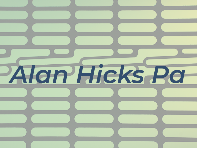 Alan Hicks Pa