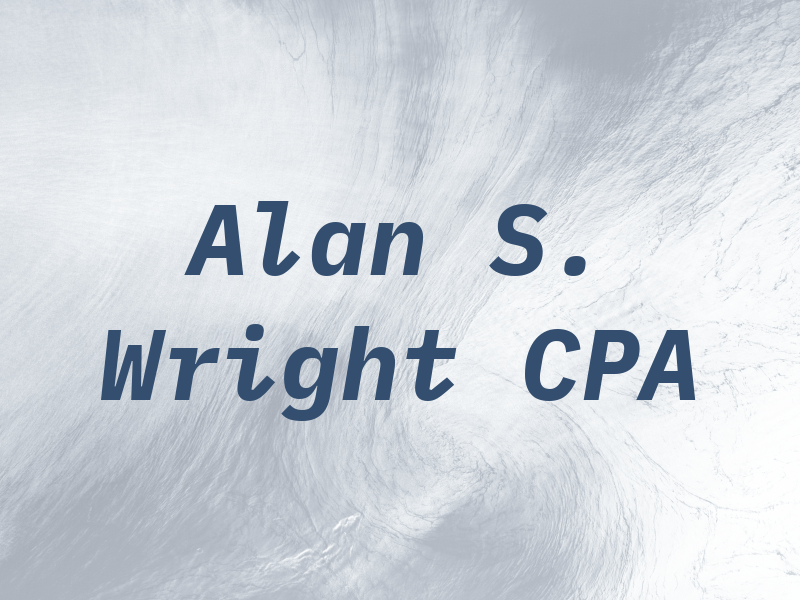 Alan S. Wright CPA
