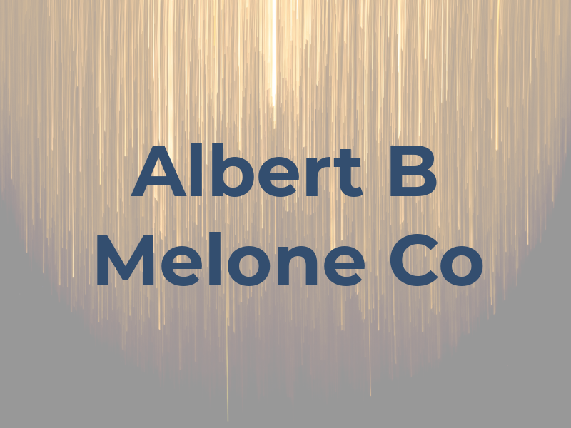 Albert B Melone Co