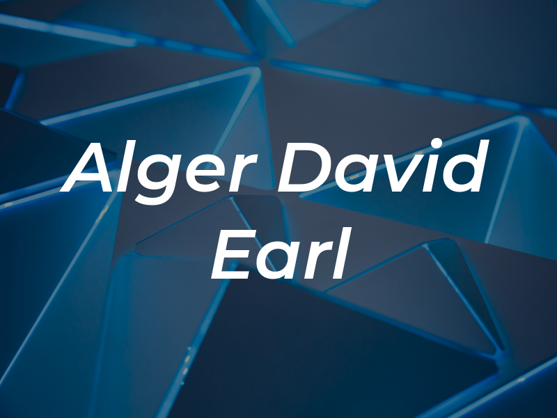 Alger David Earl