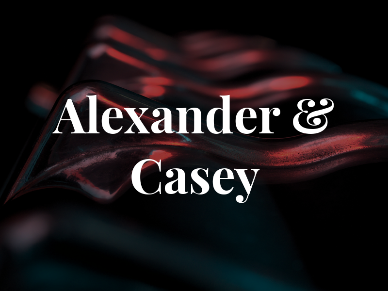 Alexander & Casey