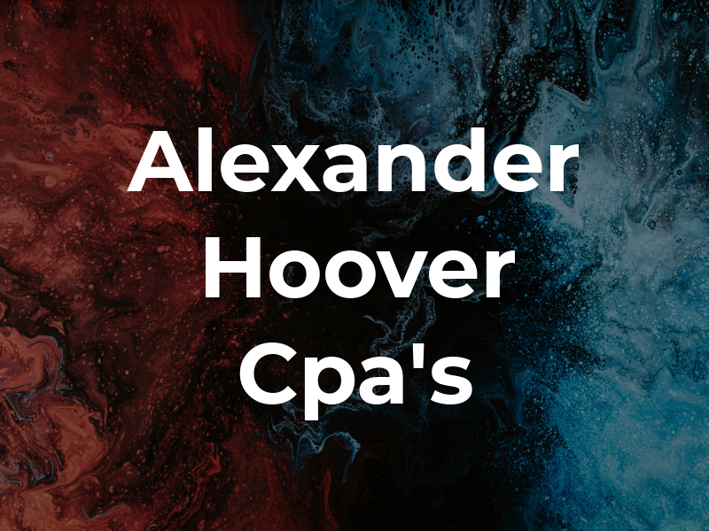 Alexander & Hoover Cpa's PA