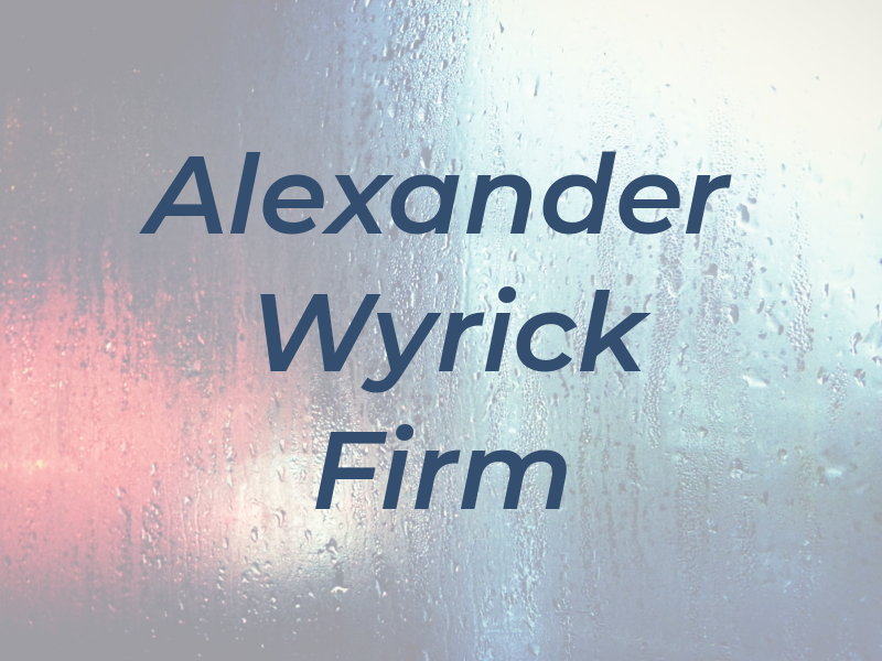 Alexander L. Wyrick Law Firm