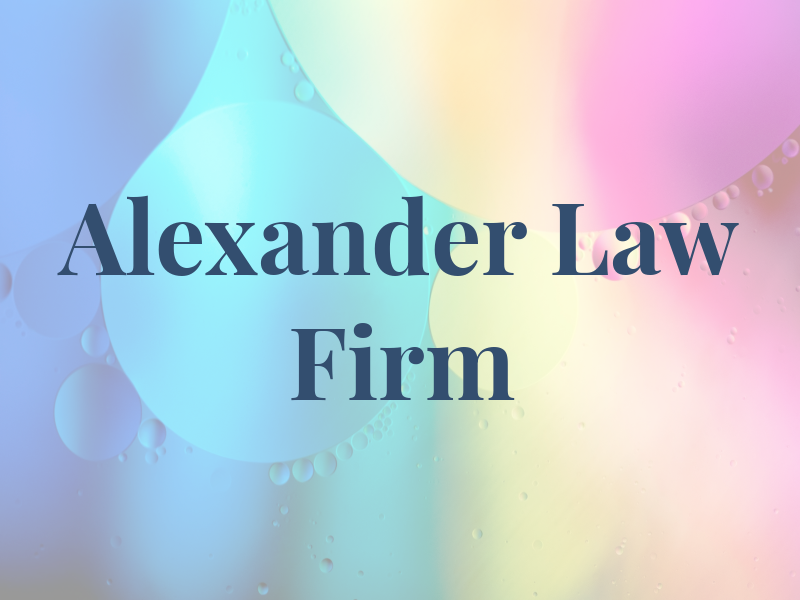Alexander Law Firm