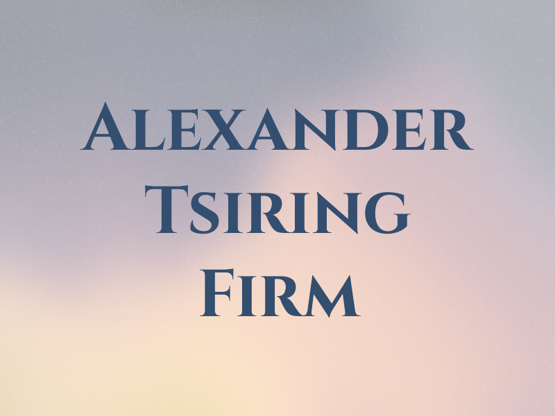 Alexander Tsiring Law Firm