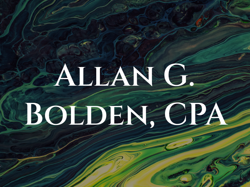 Allan G. Bolden, CPA