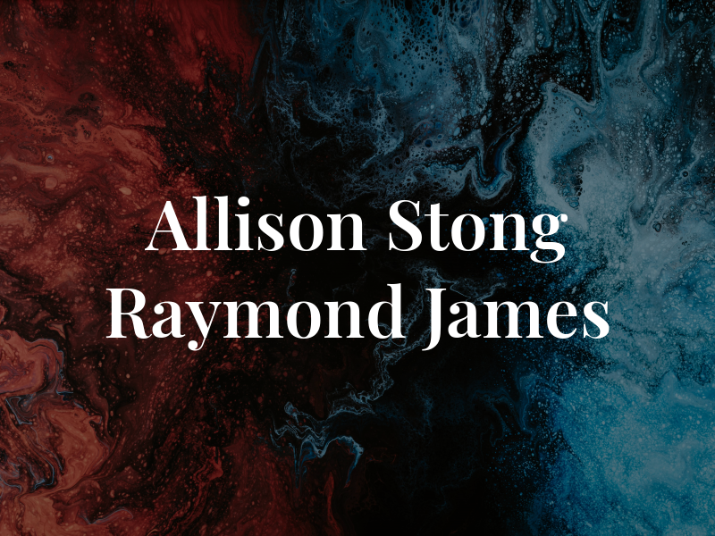 Allison Stong - Raymond James