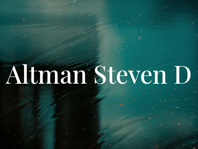 Altman Steven D