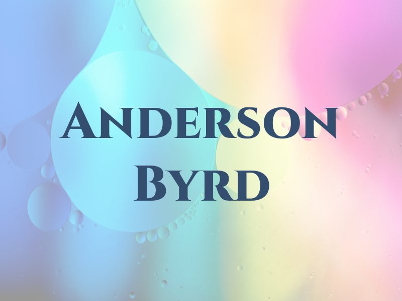 Anderson Byrd