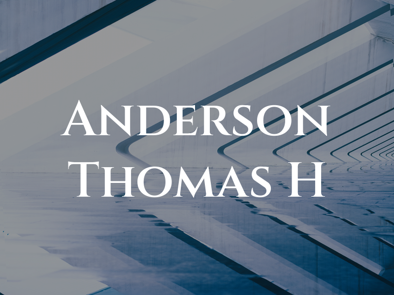 Anderson Thomas H
