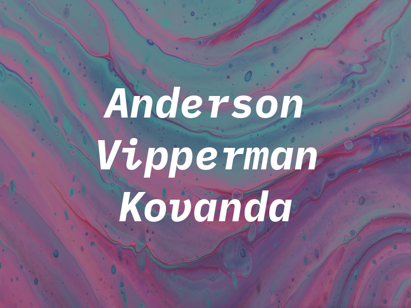 Anderson Vipperman Kovanda