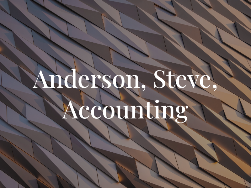 Anderson, Steve, CPA A & S Accounting