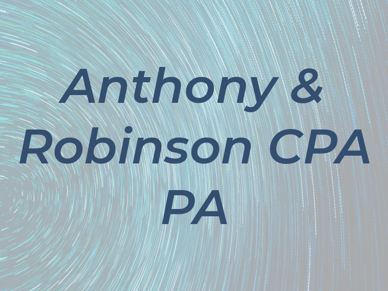Anthony & Robinson CPA PA