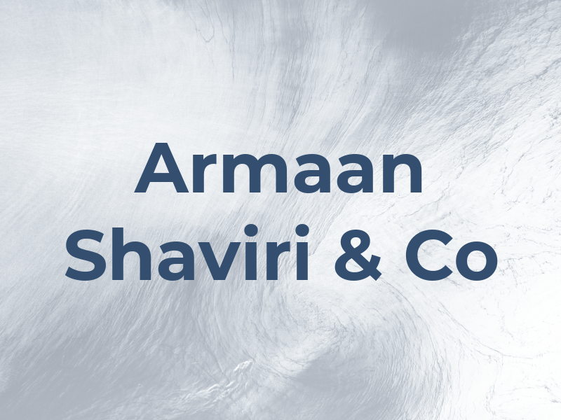 Armaan Shaviri & Co