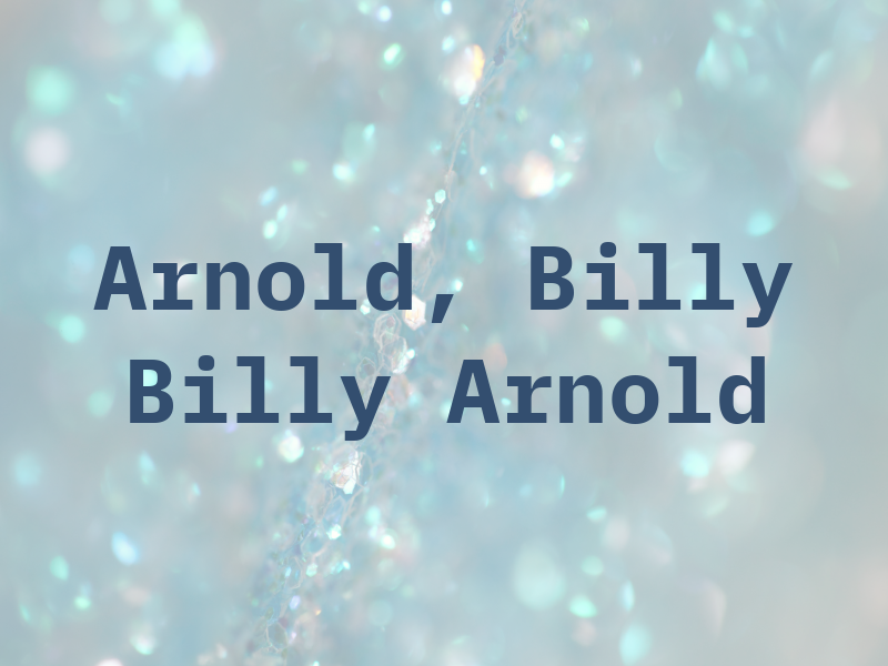 Arnold, Billy A CPA - Billy A Arnold