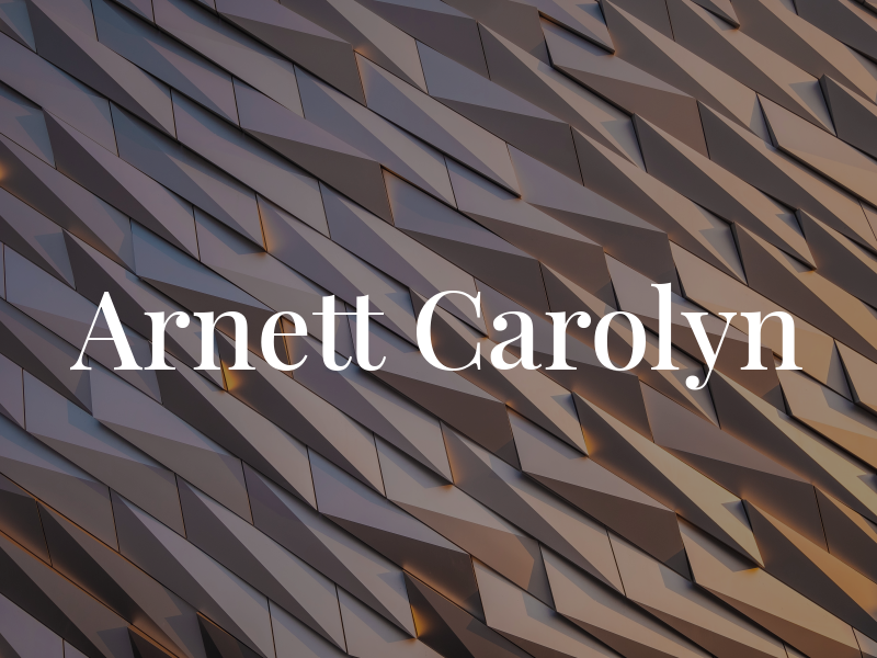 Arnett Carolyn
