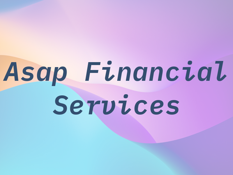 Asap Financial Services