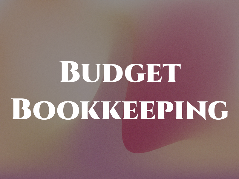 Budget Bookkeeping