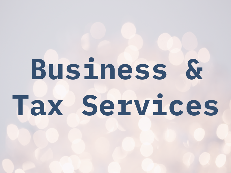 Business & Tax Services