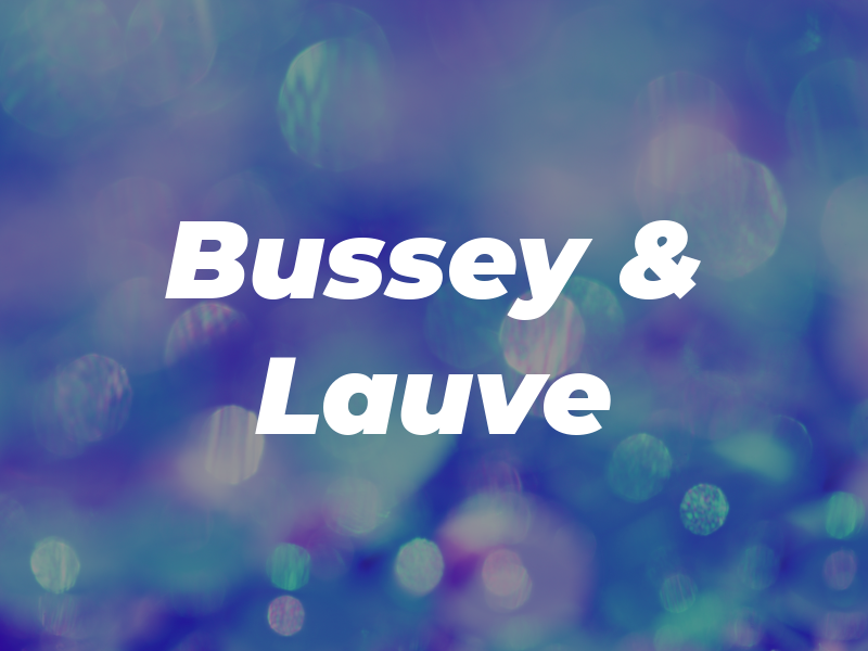 Bussey & Lauve