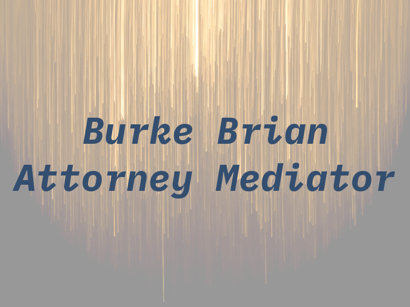 Burke Brian H, Attorney & Mediator