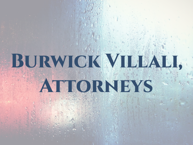 Burwick & Villali, Attorneys at Law
