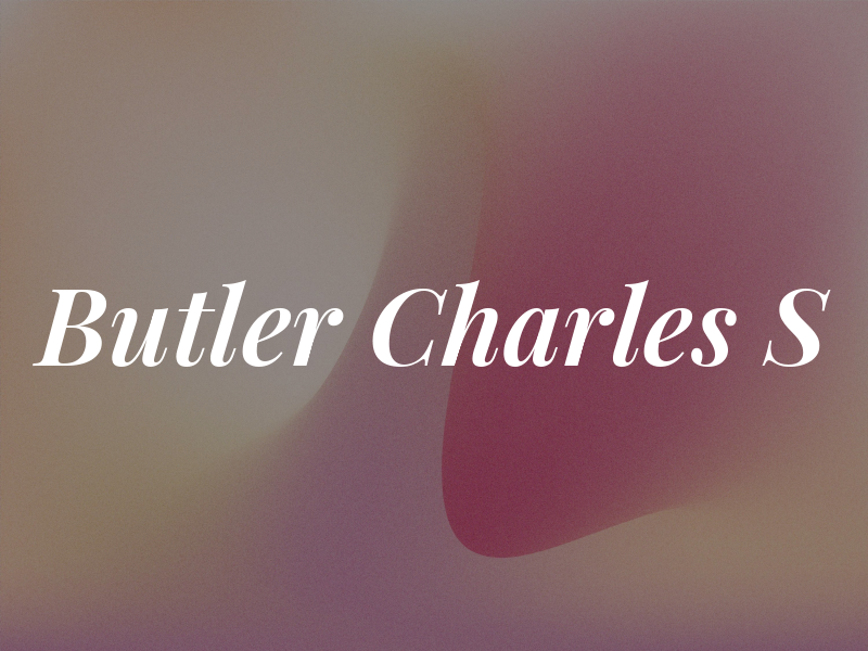 Butler Charles S