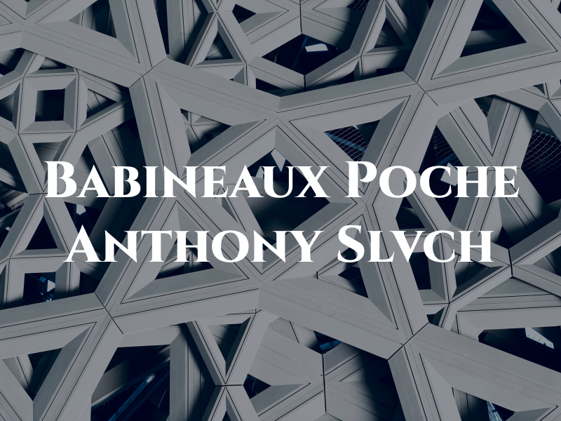 Babineaux Poche Anthony Slvch