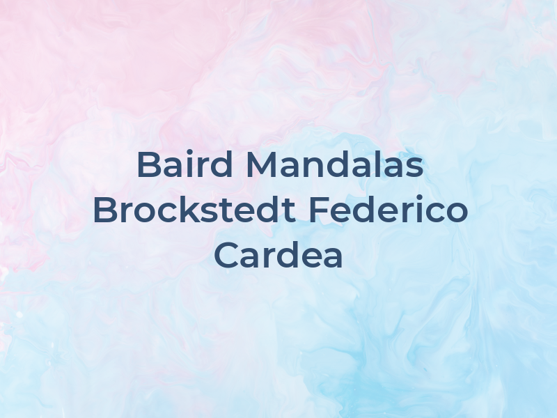 Baird Mandalas Brockstedt Federico & Cardea