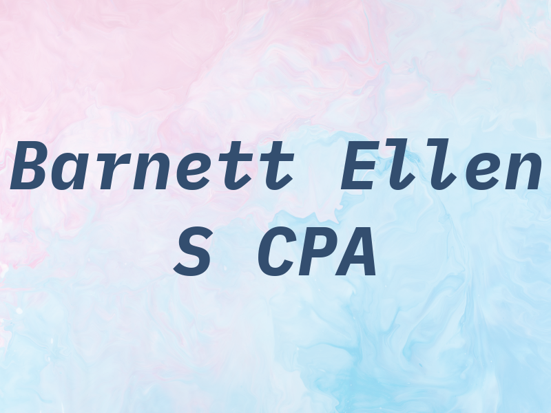 Barnett Ellen S CPA
