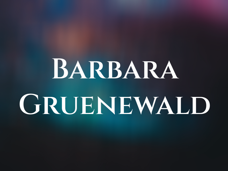 Barbara Gruenewald