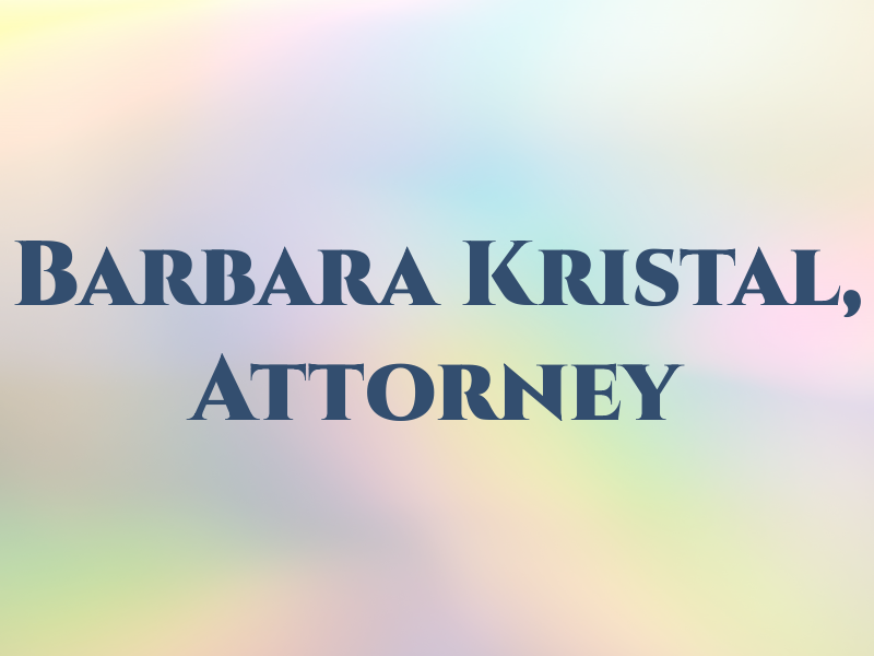 Barbara E. Kristal, Attorney at Law
