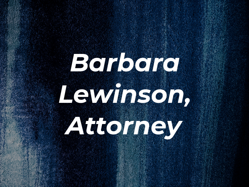 Barbara K. Lewinson, Attorney at Law