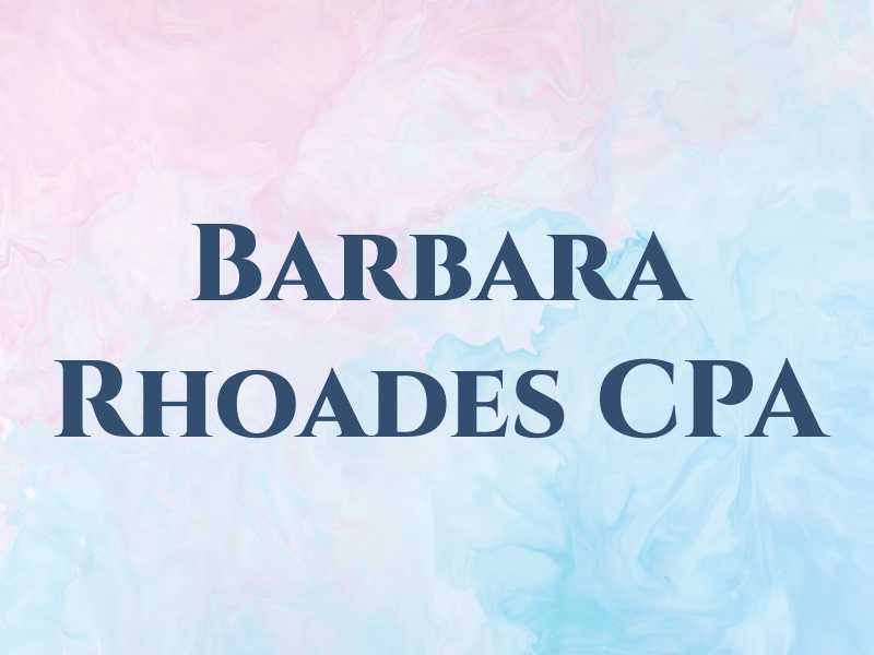 Barbara Rhoades CPA