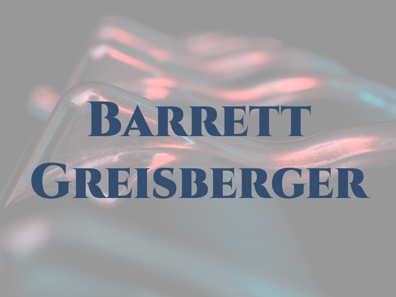 Barrett Greisberger
