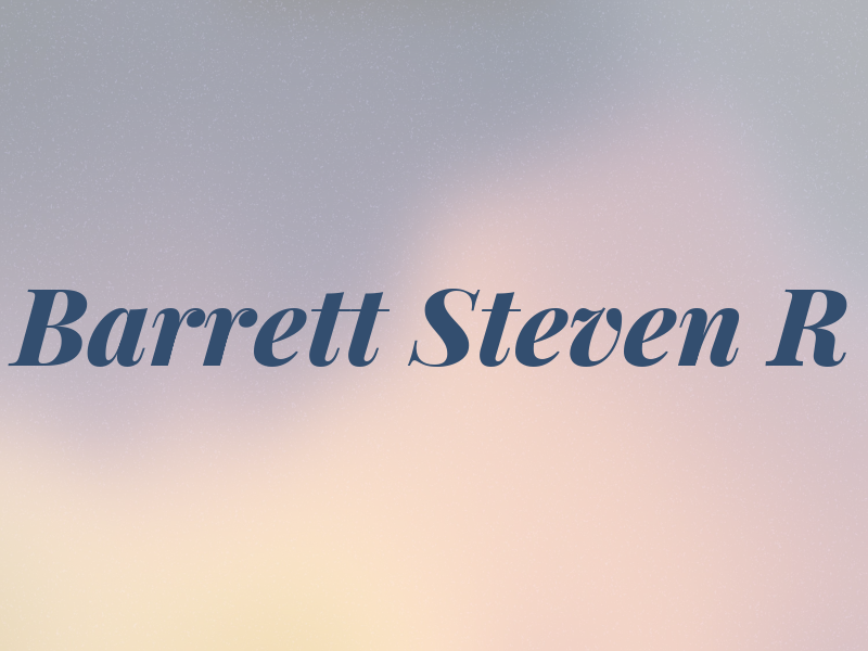 Barrett Steven R
