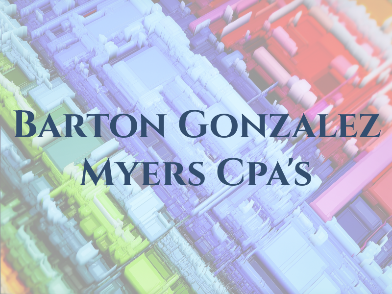 Barton Gonzalez Myers Cpa's