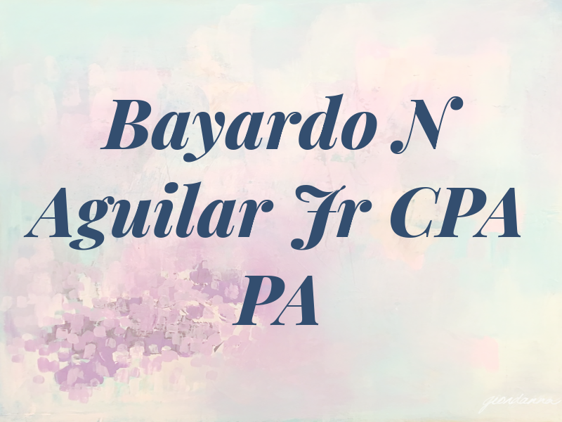 Bayardo N Aguilar Jr CPA PA
