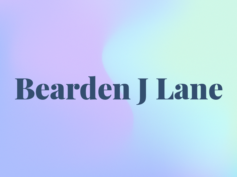 Bearden J Lane