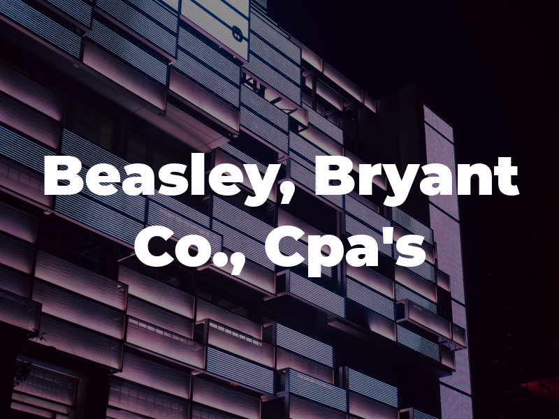 Beasley, Bryant & Co., Cpa's